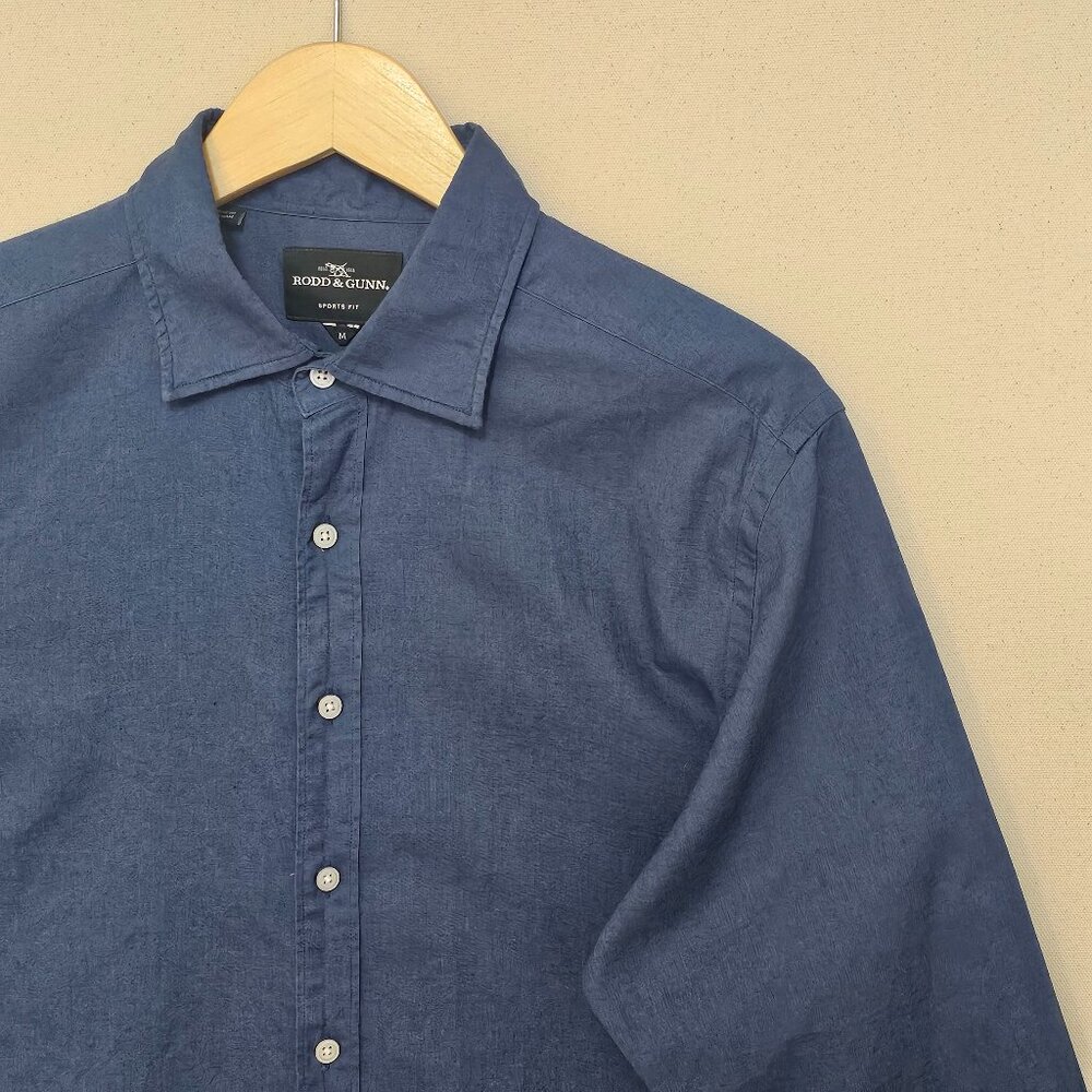 Rodd & Gunn Linen Blend Long Sleeve Button Down Sport Fit M